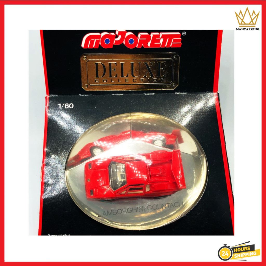 [VINTAGE] Majorette Lamborghini Countach 1991 Deluxe Collection เปิดประตู & Trunk 1/60 Diecast Car C
