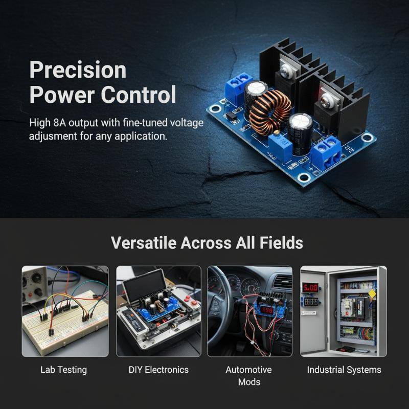 Fashion.shop03 8A DC แรงดันไฟฟ้าโมดูลดิจิตอล PWM ปรับ 4-40V 200W DC-DC Converter สําหรับอุตสาหกรรมอุ