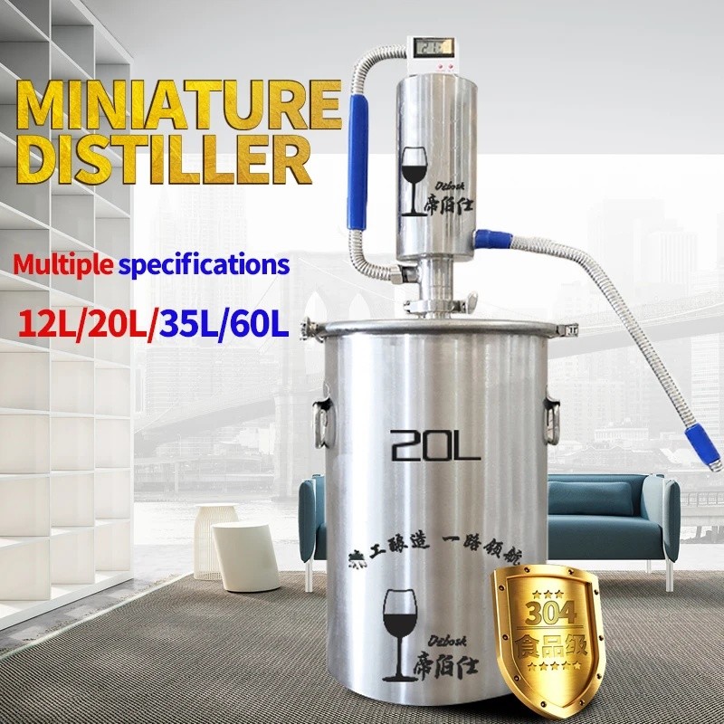 JSZT 20L Moonshine Distiller Brewing แอลกอฮอล์ Mashine บ้าน Brewing สุราบรั่นดี Bodka Distiller ,Com