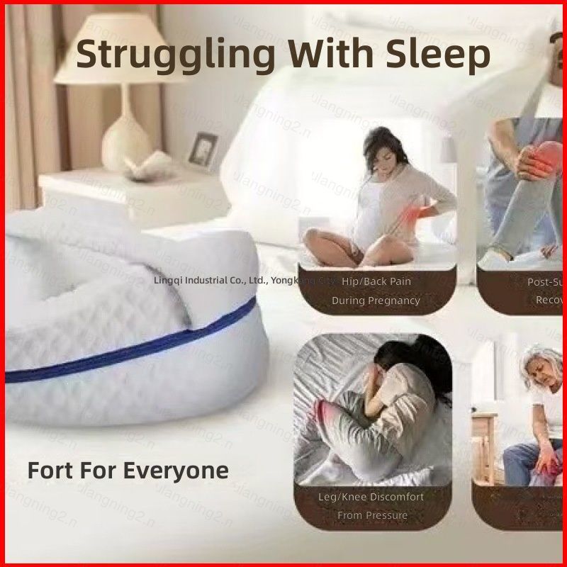 GN หน่วยความจําโฟมขาหมอนรูปหัวใจเข่าเบาะหญิงตั้งครรภ์ด้านข้าง Sleepers Ergonomic Body Support GN