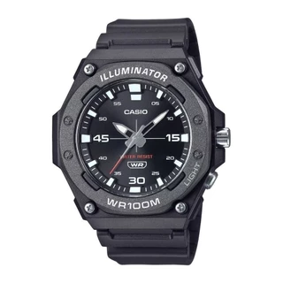 CASIO นาฬิกาข้อมือผู้ชาย CASIO รุ่น MW-620H-1AVDF สายเรซิ่น สีดำ