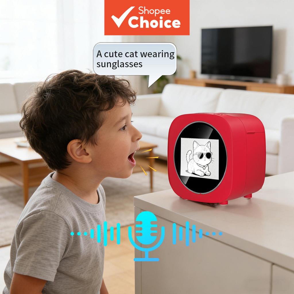 เครื่องพิมพ์เทอร์มอลวาดเสียง AI สําหรับเด็กและ DIY ระบายสี