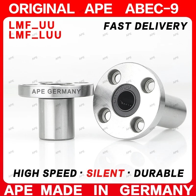 2-4PCS LMF16UU LMF16LUU 16 มม.LMF16 UU LUU ABEC-9 Precision Linear Motion Bushing Double Seal Bearin
