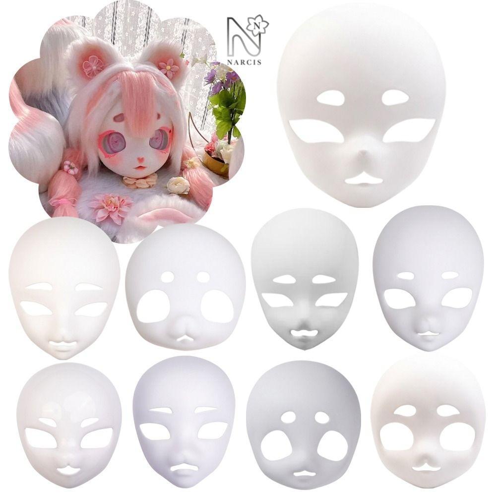 NARCIS Cat Head Skull, DIY สัตว์ Kigurumi ฐาน Beast Skull, Kawaii พลาสติกคอสเพลย์ Furry อะนิเมะ Part