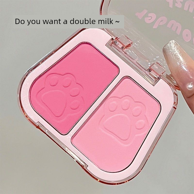 บลัชออน 4u2 4u2 บลัชออน สีแก้ม จานสี บลัชออนสองสี ความอิ่มตัวต่ํา ฤดูใบไม้ร่วง ฤดูหนาว ไฮกลอส สี เรน