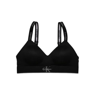 CALVIN KLEIN เสื้อชั้นในผู้หญิงแบบตะขอหลัง Graphic Monogram Microfibre Lightly Lined Bralette รุ่น QF8877AD UB1 - สีดำ