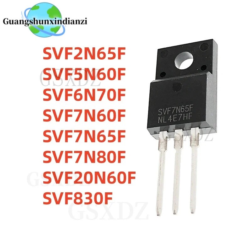 1-5PCS SVF2N65F SVF5N60F SVF6N70F SVF7N60F SVF7N65F SVF7N80F SVF20N60F SVF830F TO-220F ขายส่งเอฟเฟกต