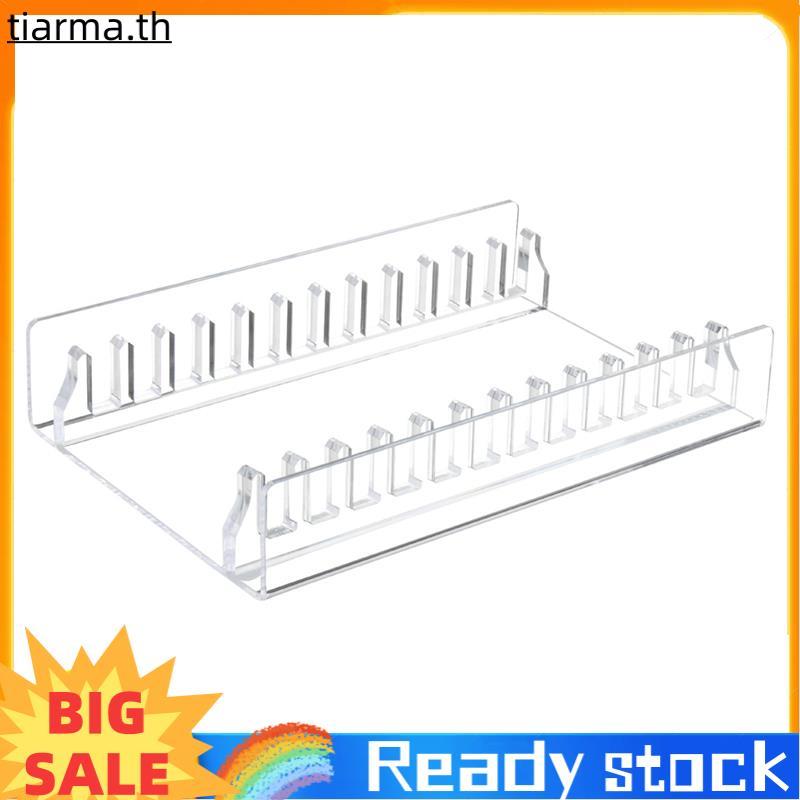 TIARMA CD Storage Holder Desktop Stand, Acrylic CD Organizer Rack, CD Storage Rack สูงสุด 12 Standar
