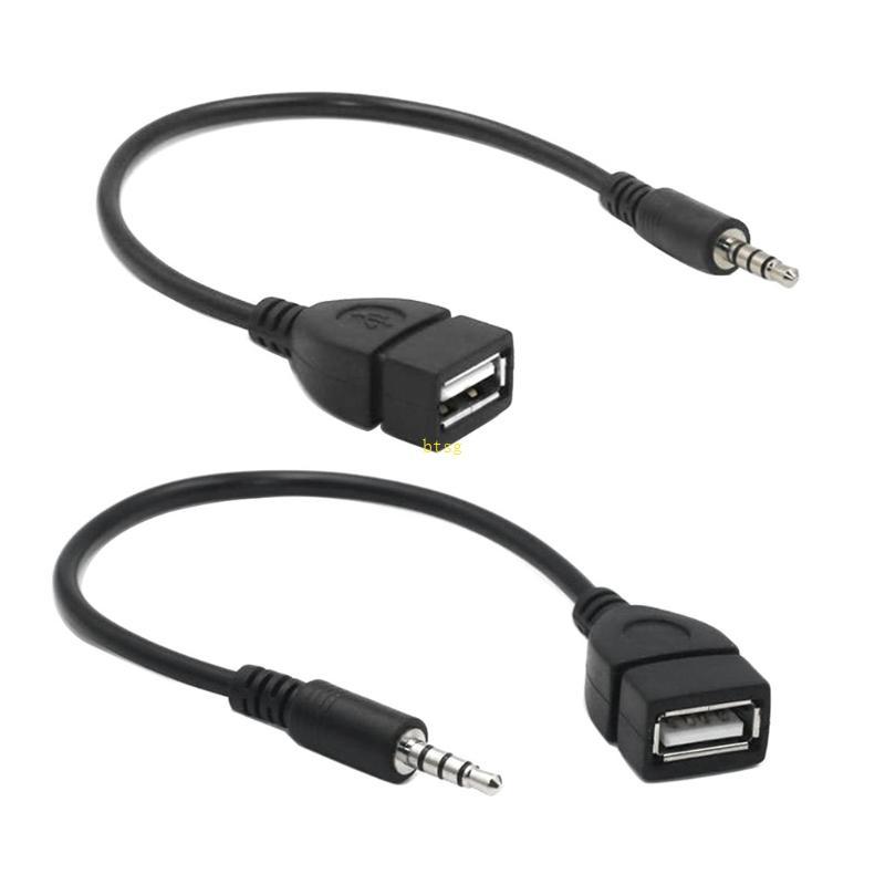 Btsg AUX Data Cable 3 5mm Male Jack Plug USB Female to AUX Data Charge Cable USB AUX Data Adapter Ca