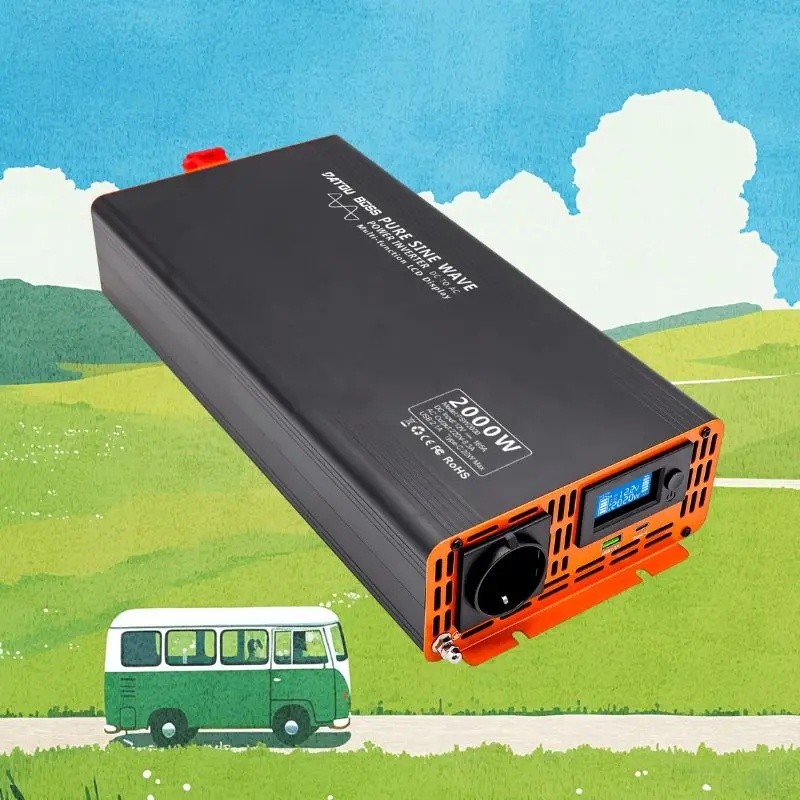 AC8F ร้อน,Peak 4000W 12v 24V 48V Dc ถึง Ac 220V 230V 240V พลังต่อเนื่อง 2000W พลังงานแสงอาทิตย์ Off 