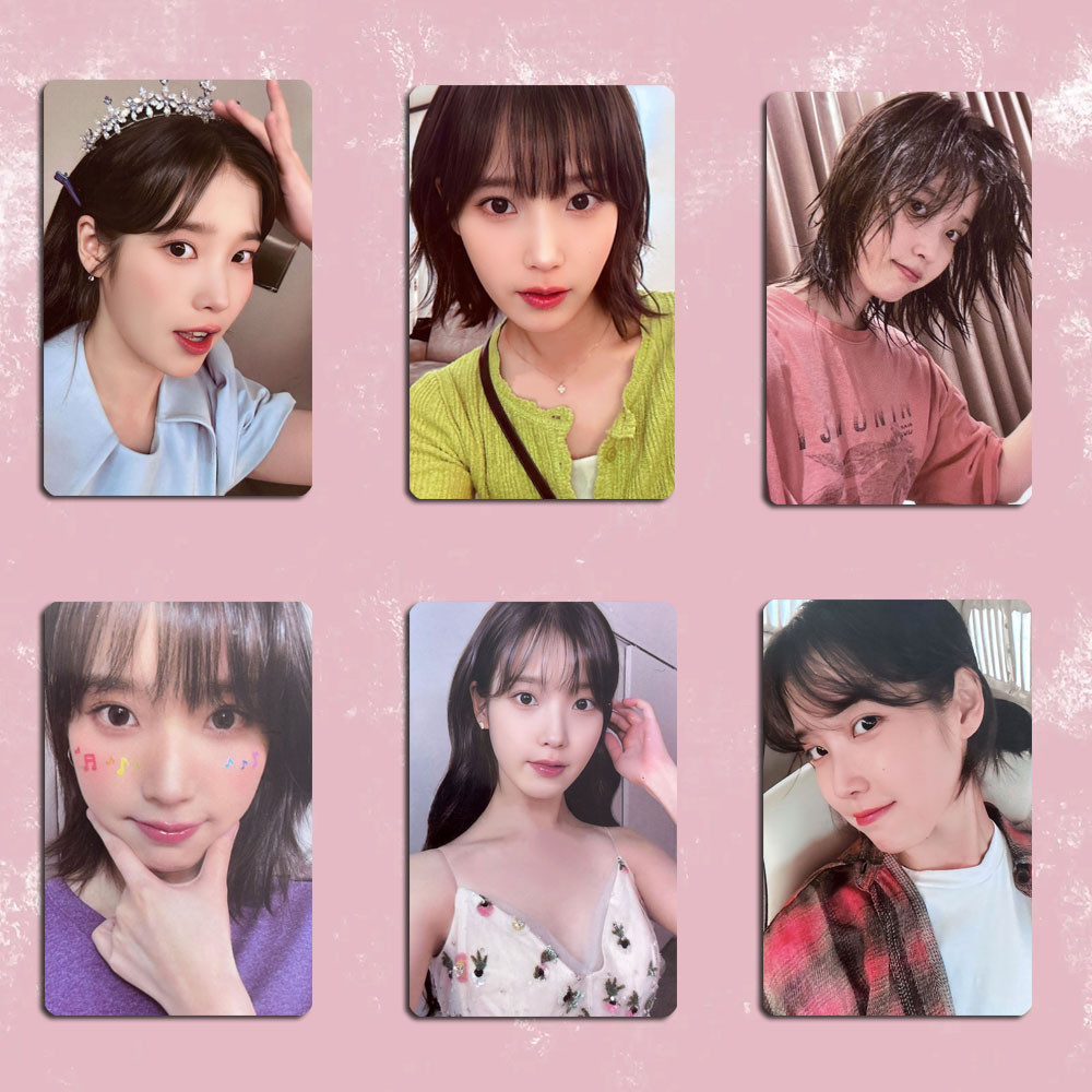 Li Zhien 2023 IU พัดลมคอนเสิร์ต I+UN1VER5E การ์ดสุ่มโฟโต้การ์ด IU