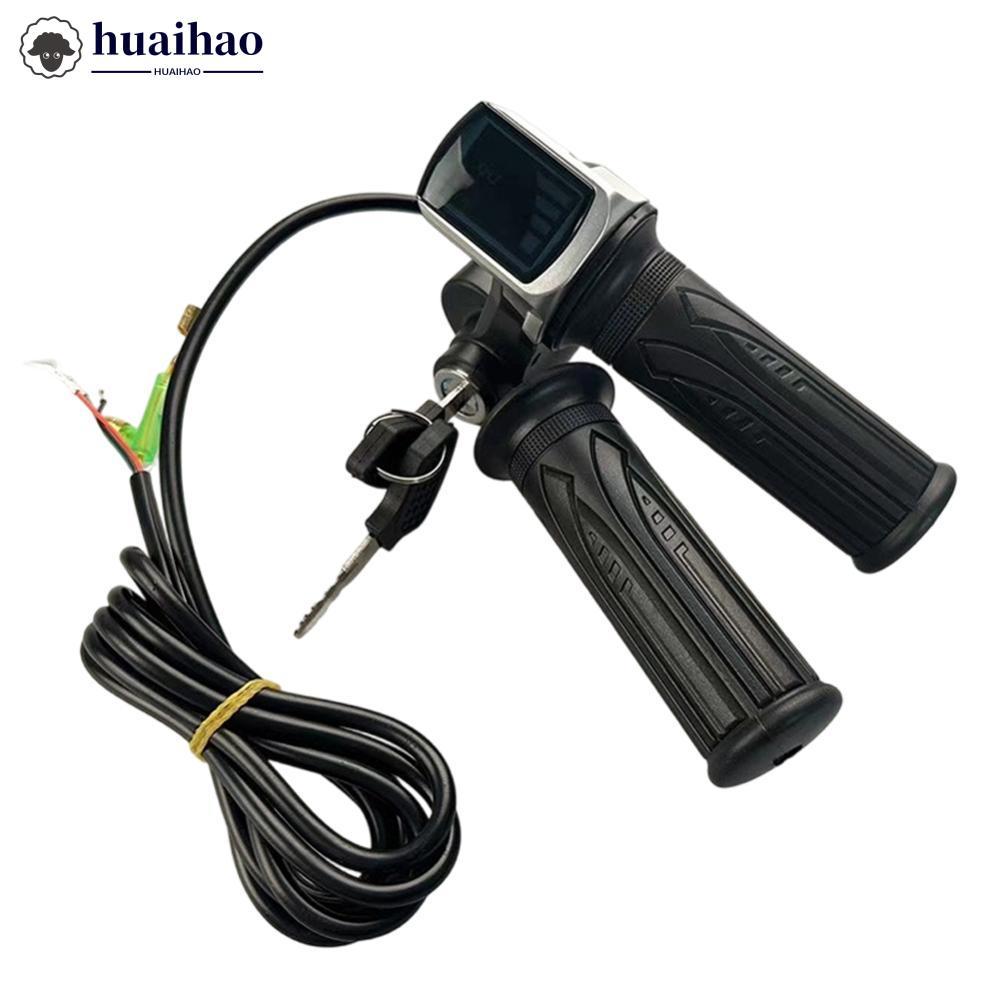 HUAIHAO คู่ 36/48V E-Bike คันเร่งจอแสดงผล LED สําหรับ 36V 48V E-Bike จักรยานสกู๊ตเตอร์ M4P7