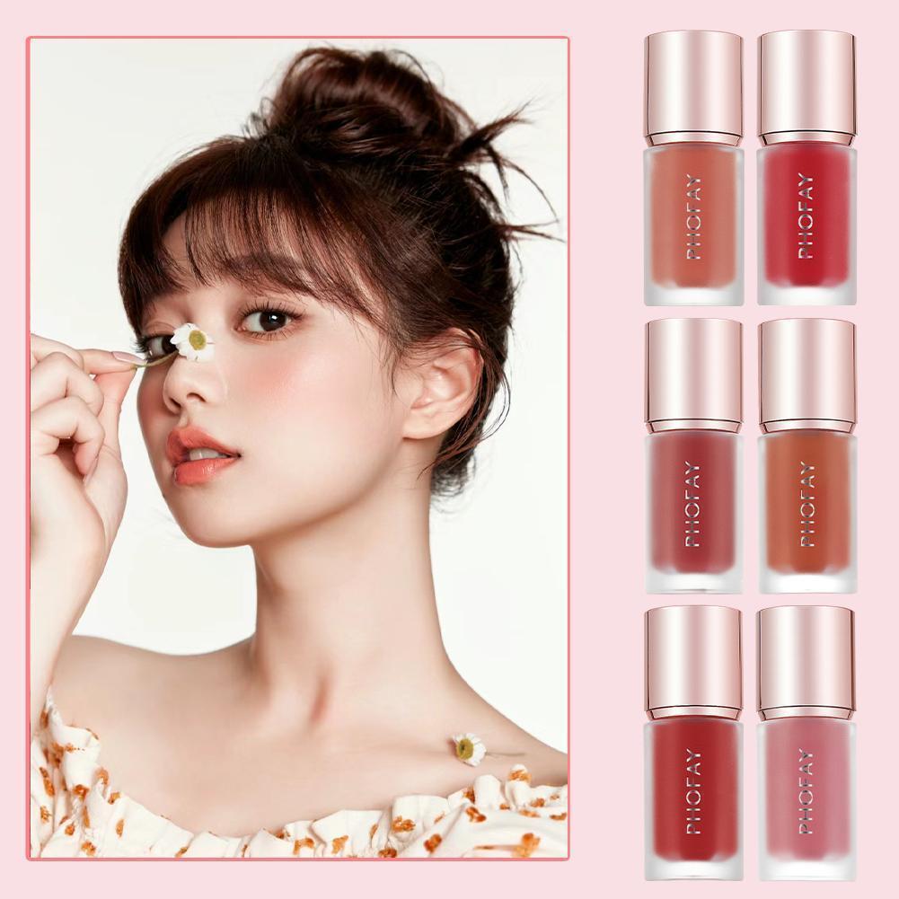 Phofay Face Liquid Blusher แต่งหน้า Long-lasting Matte Cheek Blush Make Up Contour ธรรมชาติ O9w0