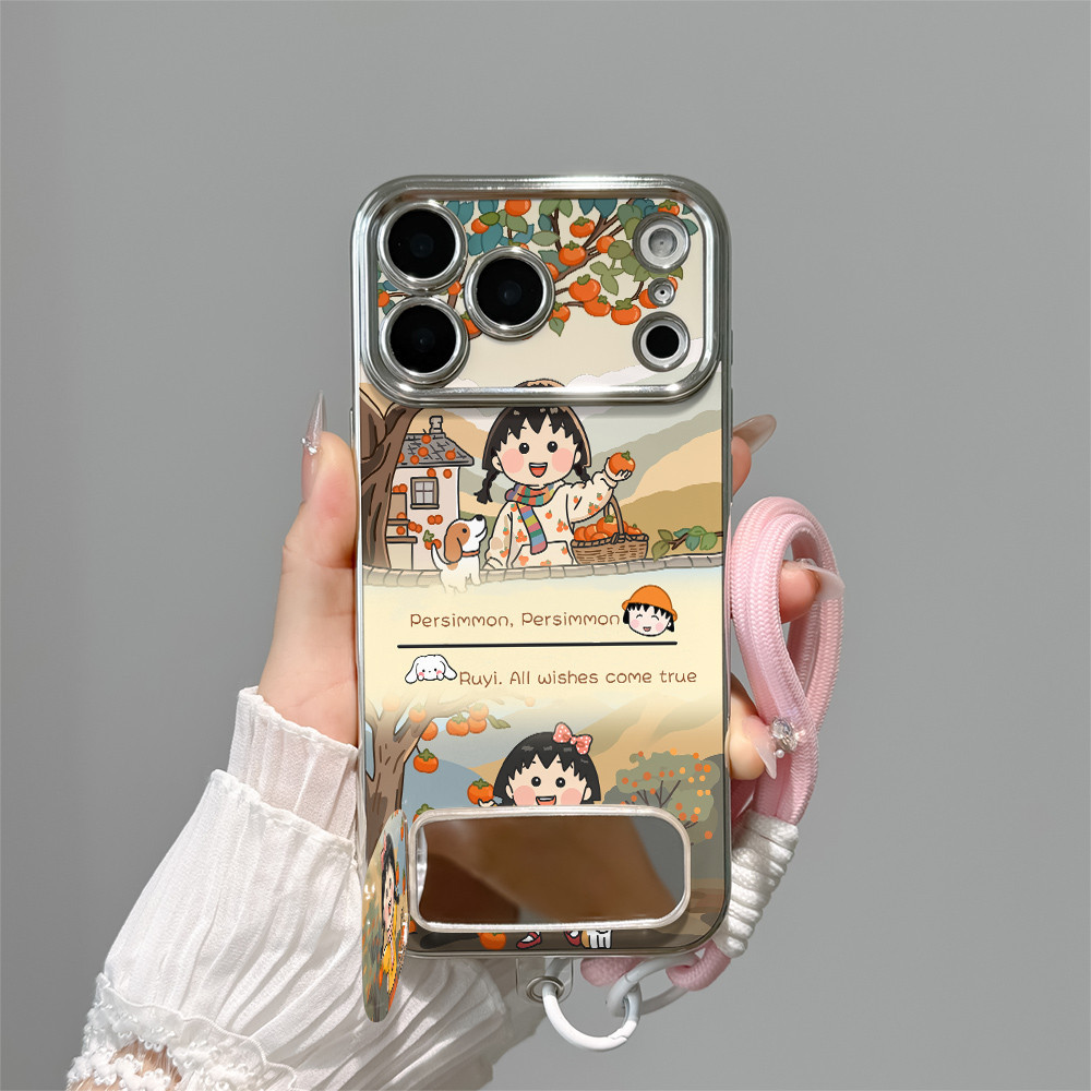 Barry เหมาะสำหรับ เคสไอโฟน 18/17ProMax ชุบไฟฟ้า 6D หน้าต่างมองเห็นได้ iPhone 16 Apple 15/13/11-MJ6DSC79