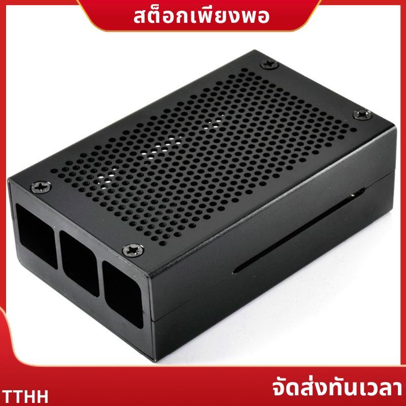 3 Model B+ Case Aluminium Case Case เข้ากันได้กับ 3 Model B นอกจากนี้ (สีดํา) .onerttuoth