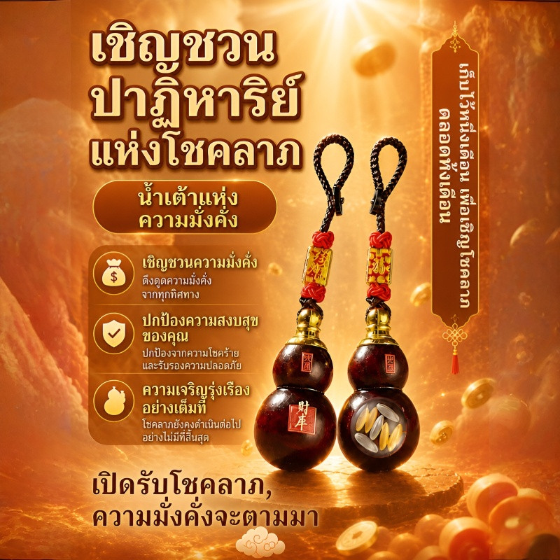 ⚡⚡พวงกุญแจน้ำเต้าดูดทรัพย์ จี้ลูกน้ำเต้า สริมดวง โชคลาภ ความมั่งคั่ง ปรับฮวงจุ้ย