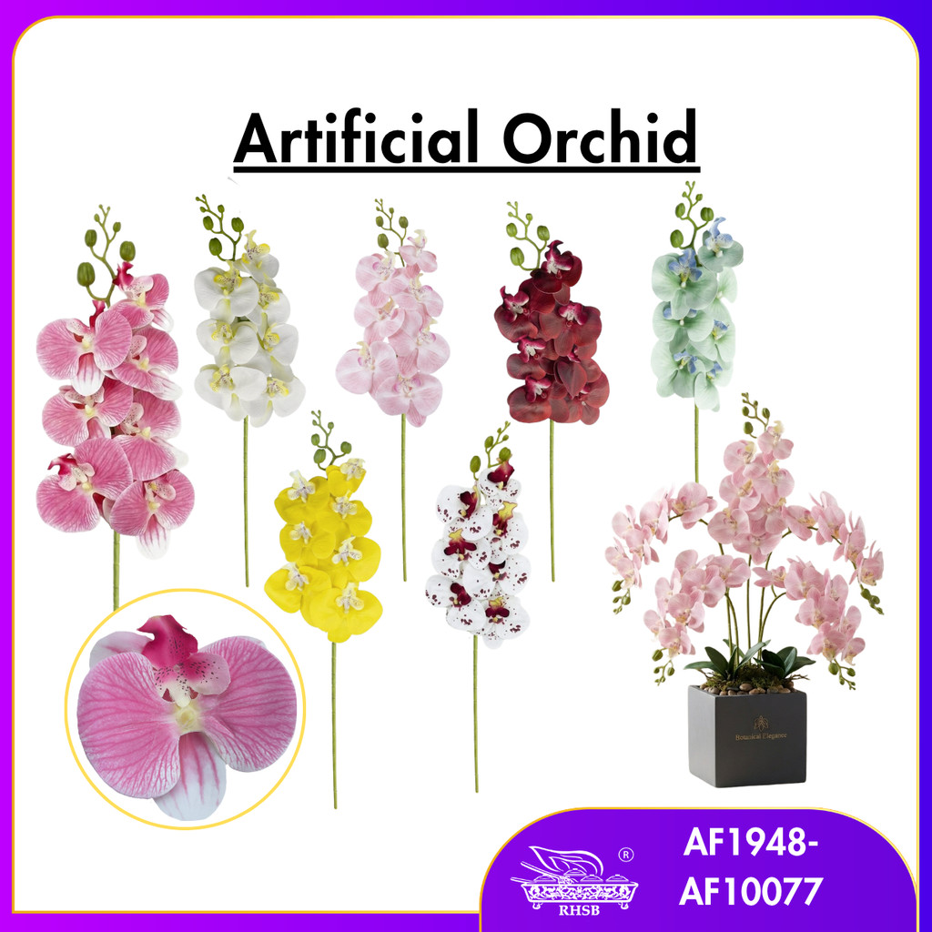9/7 หัวประดิษฐ์ Orchid Latex / ดอกไม้ Orkid Hiasan / Orkid Latex / Orkid / Orchid / Bunga Hiasan