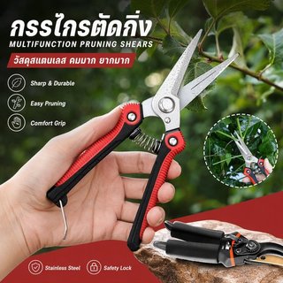 COD กรรไกรตัดกิ่ง คีมตัดกิ่งไม้ เครื่องมือจัดทำสวน เก็บผลไม้ ตกแต่งกิ่ง กรรไกรสแตนเลส รักษาสุขภาพพืช