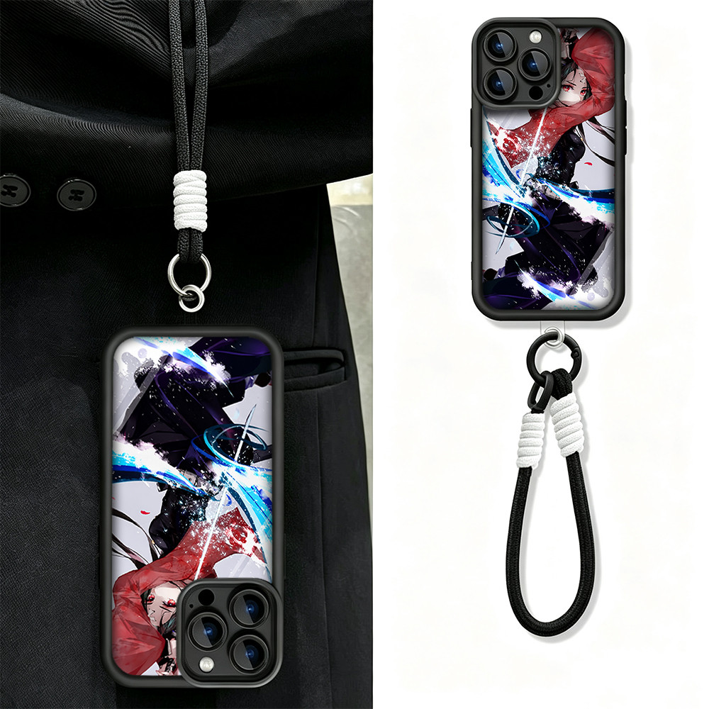 เคสโทรศัพท์ Nezuko Demon Slayer เข้ากันได้กับ IP15,IP16,XR,XS Max,IP17,IP11,IP12,IP13,IP14,XS