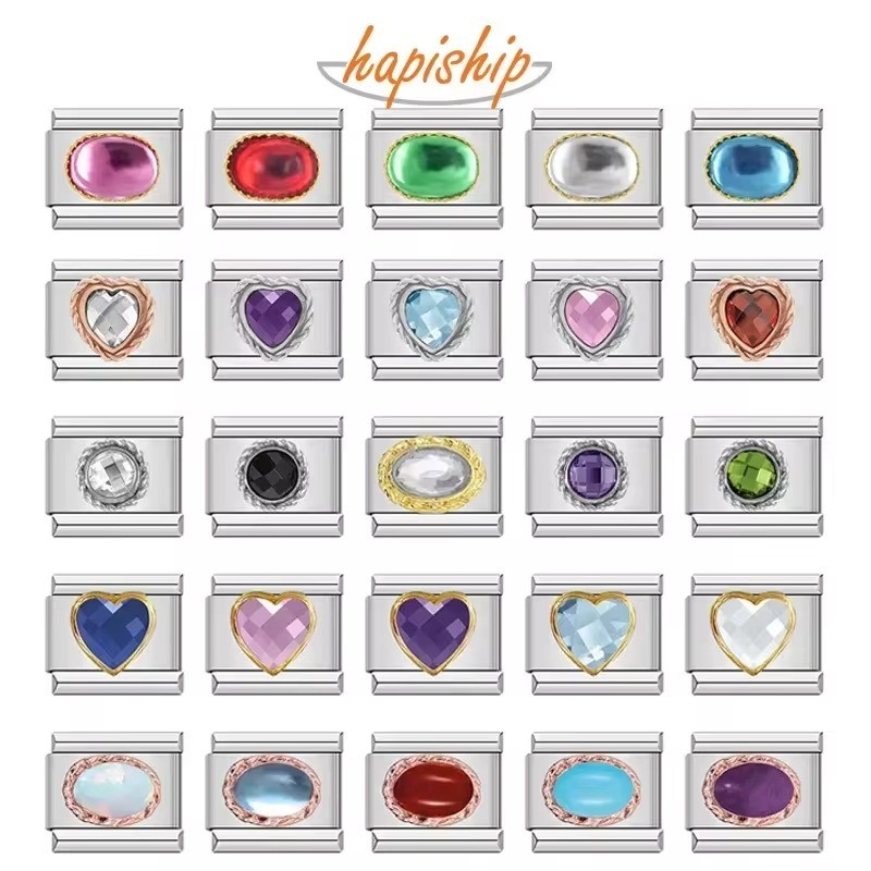 italian charm bracelet italian charm bracelet แท้ Hapiship Module Bracelet DIY Niche Italian Style F