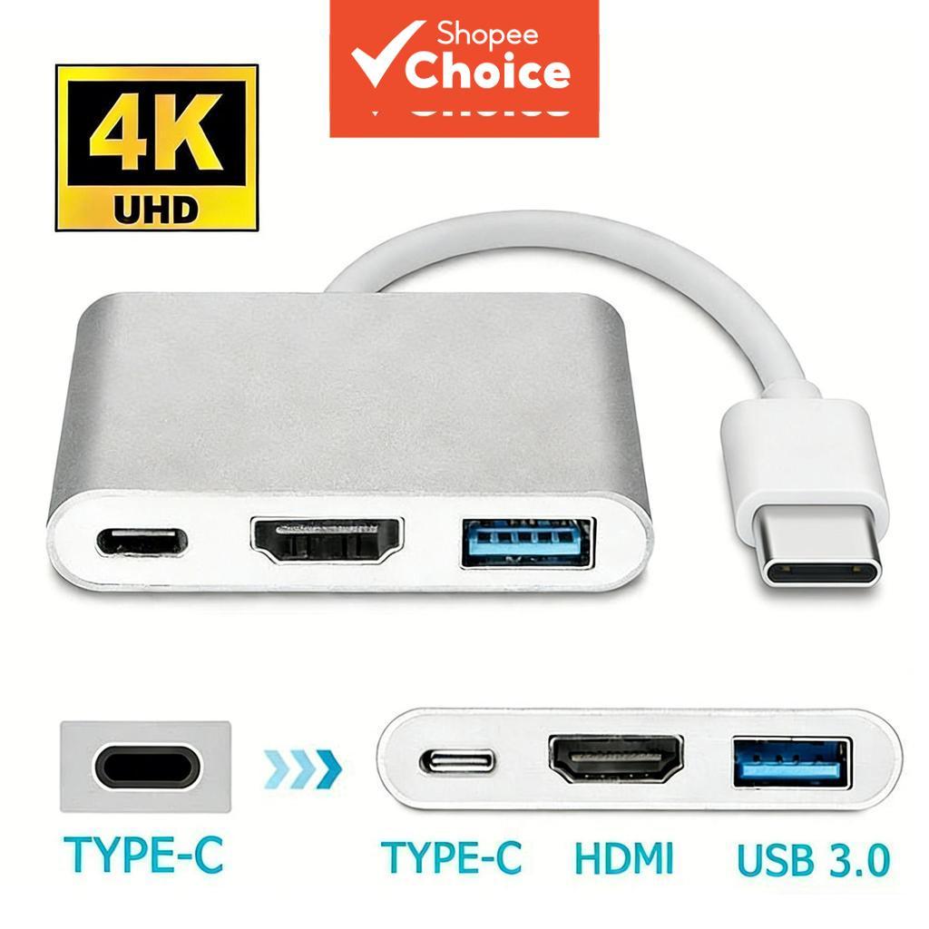 อะแดปเตอร์แปลงพอร์ต Type-C เป็น 4K HDMI สําหรับเชื่อมต่อโปรเจ็กเตอร์และทีวี
