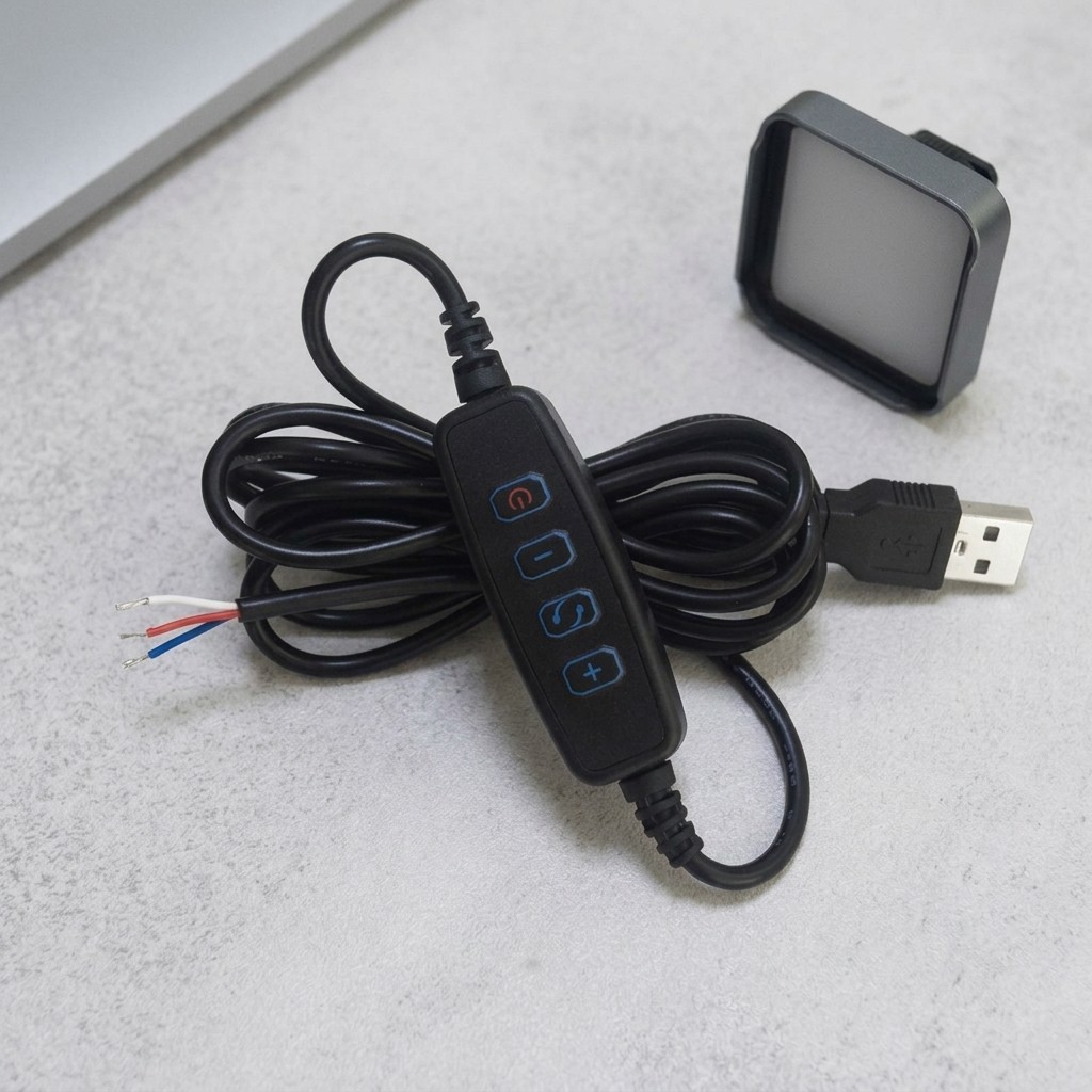 USB LED Dimmer Controller 3V 5V Dual Tri Color Switch สําหรับแถบแสง DIY