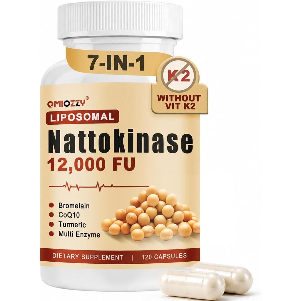 Nattokinase 12,000FU, Lipid Nattokinase, 120 แคปซูล