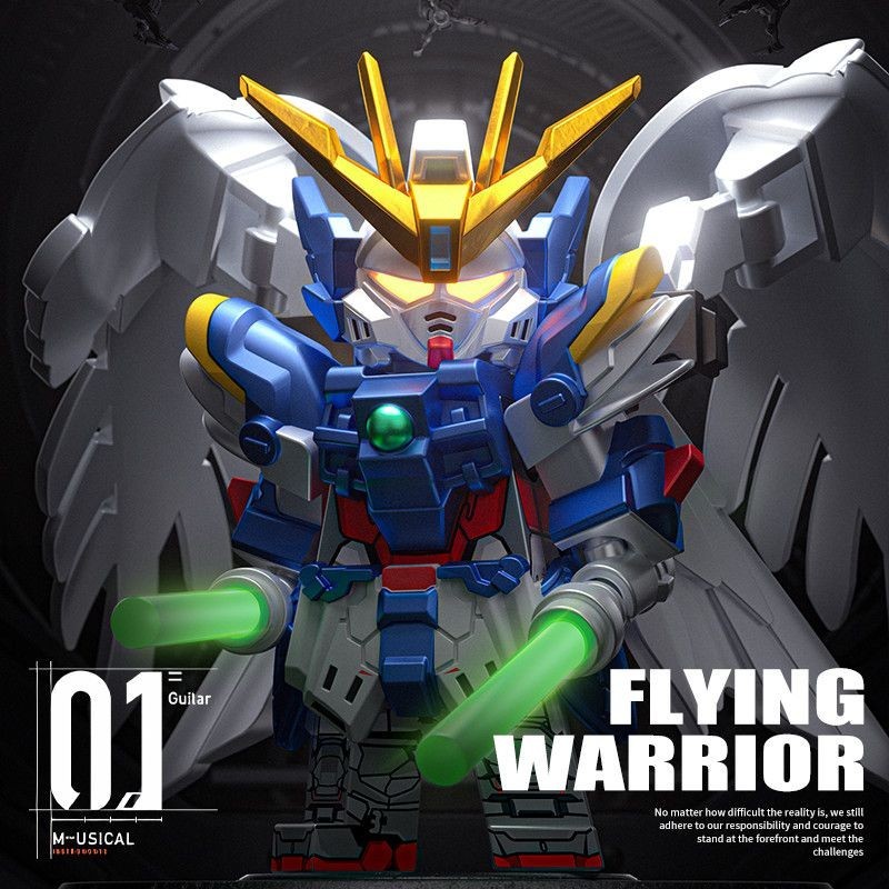 เข้ากันได้กับ Lego 2025 Gundam Mecha Air Fighter Flying Wing Zero Type Building Block Minifigure รุ่