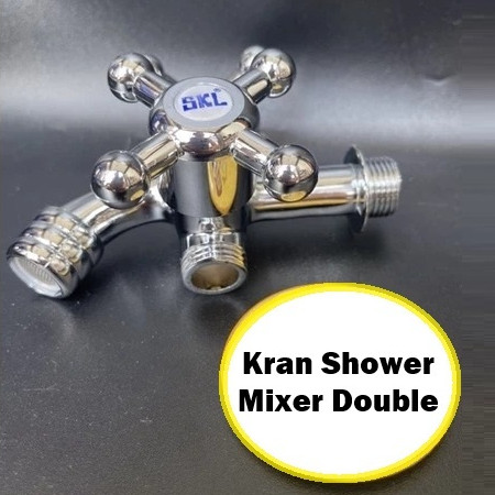 Shinomarket - SKL Chrome Propeller Toilet Shower Faucet - Double Shower Faucet / Branch Faucet / Dou