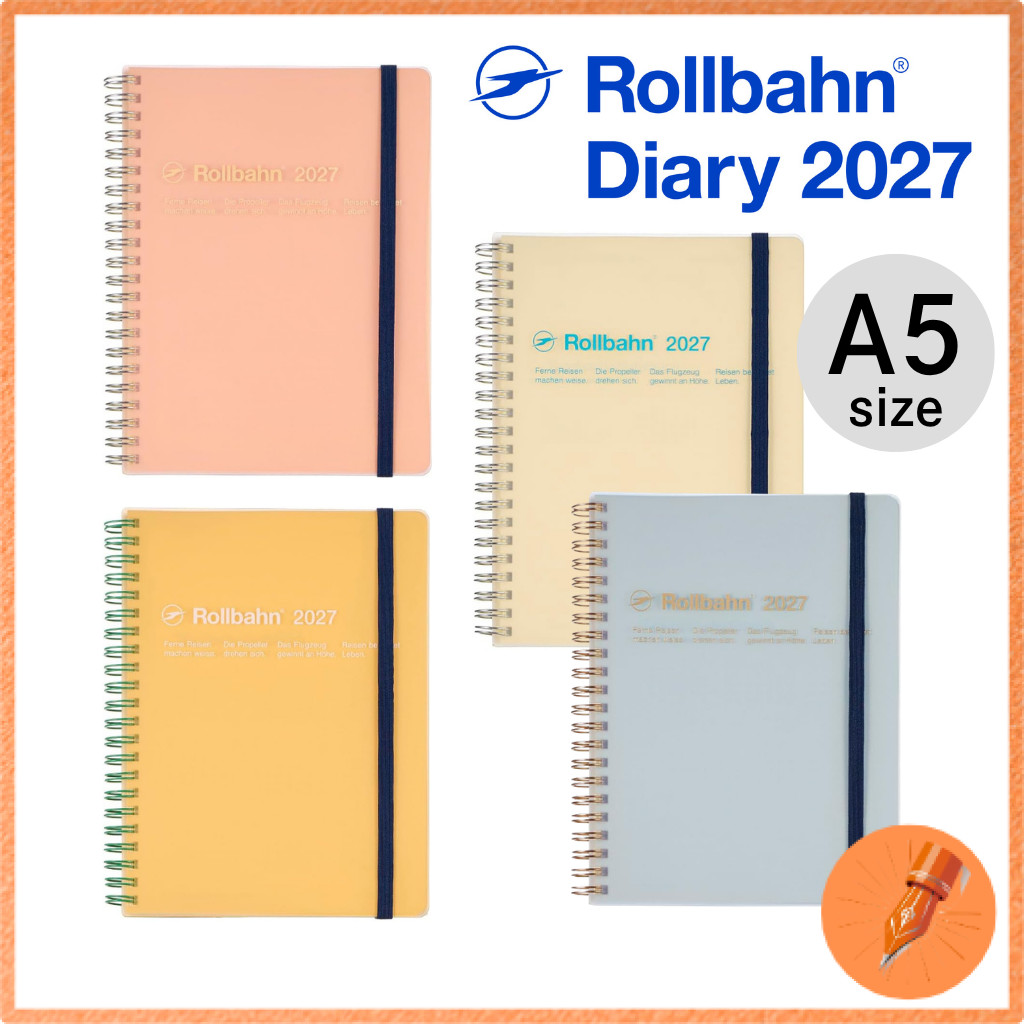 DELFONICS 2027 Clear A5 Rollbahn Diary Planner Starting October 2026