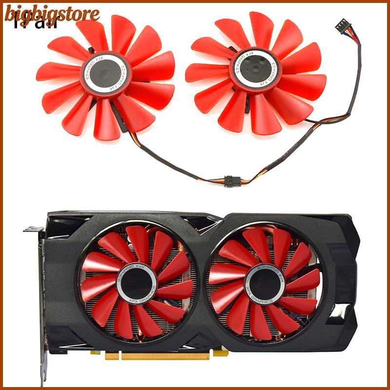 Big ใหม่ 87 มม.เส้นผ่านศูนย์กลาง RX-570- RX-580- FDC10U12S9-C สําหรับ RX570 RX580 กราฟิกการ์ดวิดีโอ 