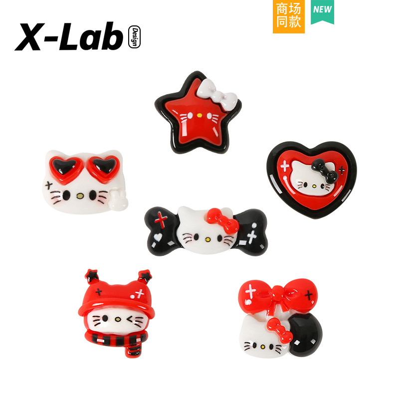 jibbitz crocs ของแทั จิบิ X-Lab Hole Shoes Accessories kt Cat Shoes Flower Shoe Buckle Decorative Bu