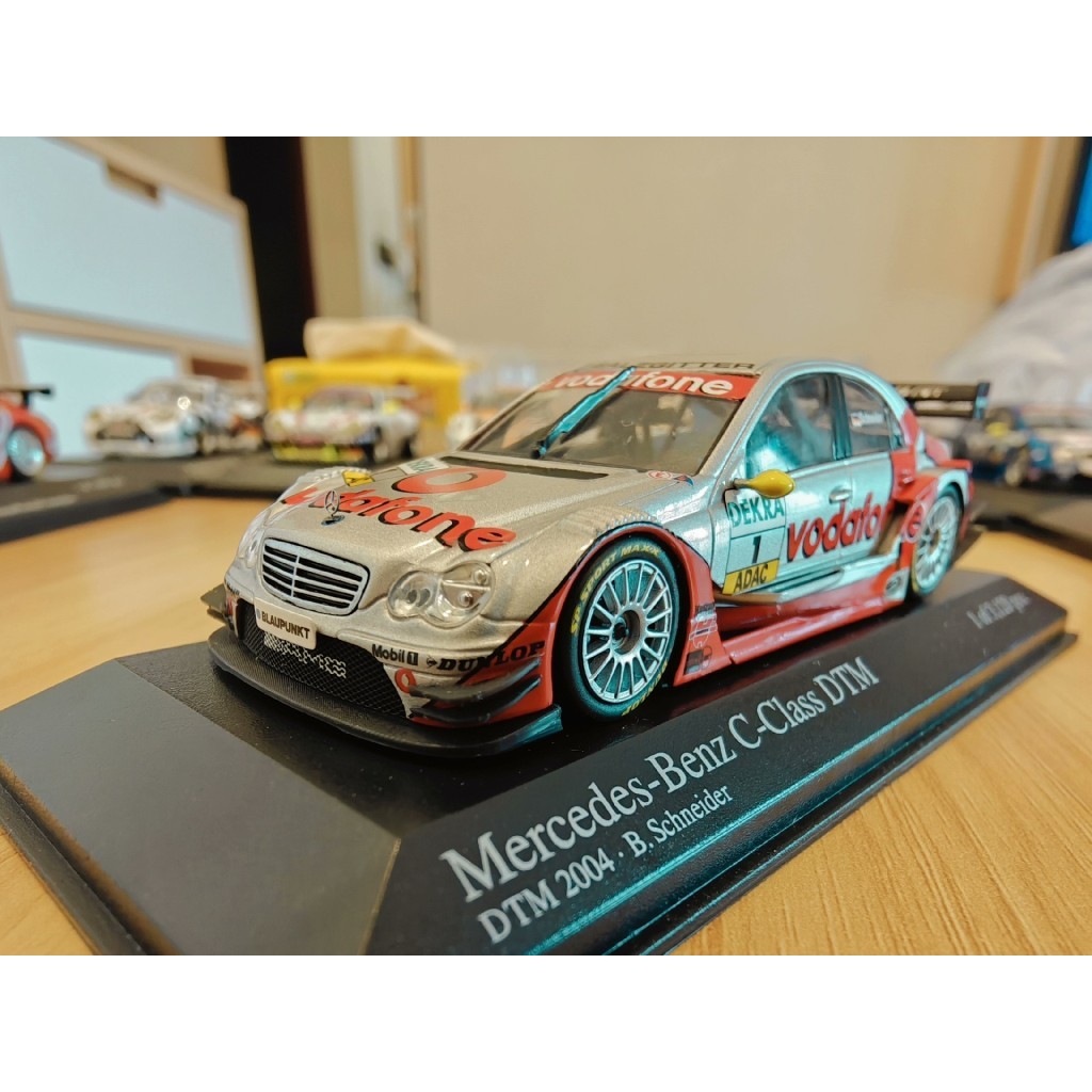 [คลังสินค้าพร้อม] minichamps Mini Cut 43 1/43 โมเดลรถ Mercedes-Benz c-class DTM RV Wodafeng Coating 