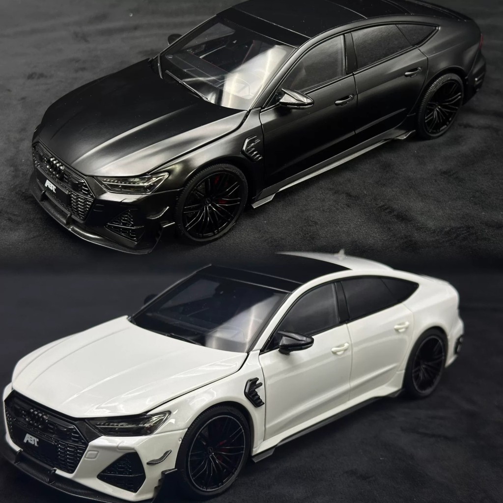 [สต๊อกพร้อม] พร้อมสต็อก [Kengfai Audi ABT Audi RS7 SportBack] 1: 18 Alloy Full Open Model 1.ใหม่เอี่