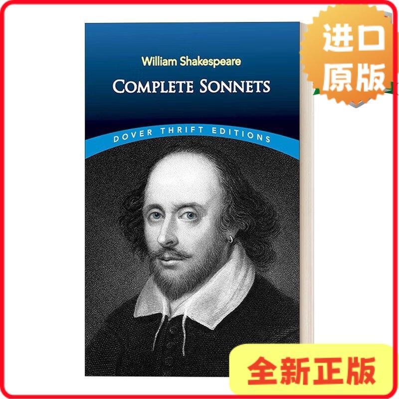 [คลังสินค้าพร้อมดั้งเดิม] Complete Sonnets Shakespeare Complete Fourteen-Line Poem English Original