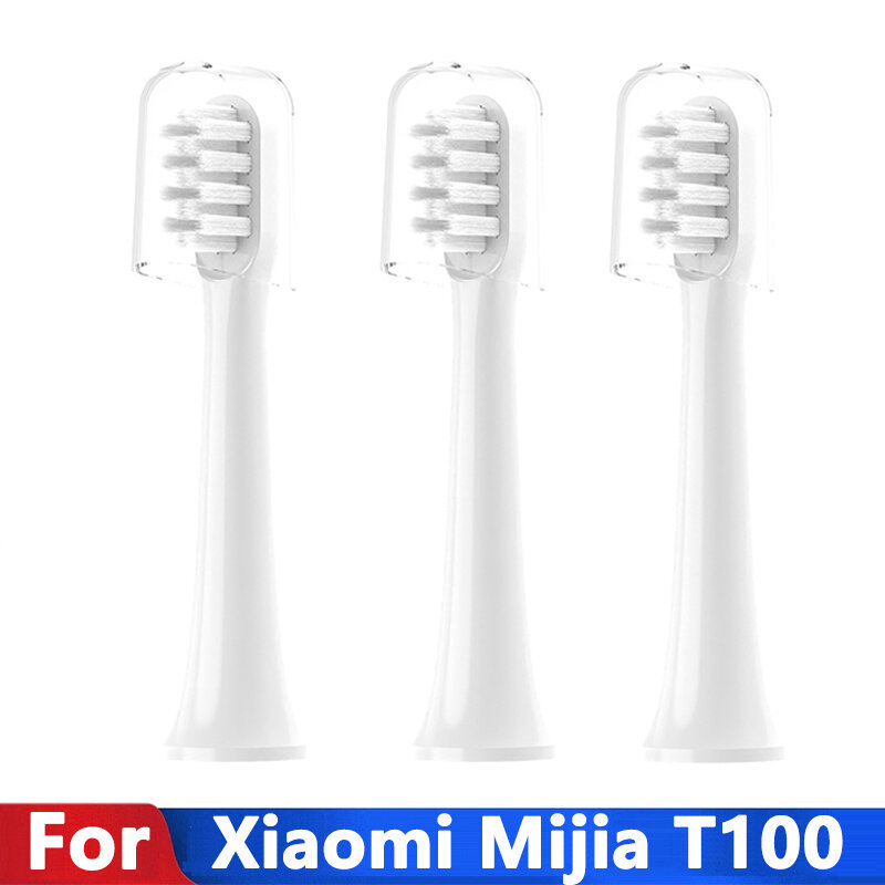 3 ชิ้นหัวแปรงสีฟันสําหรับ Xiaomi Mijia T100 Mi สมาร์ทแปรงสีฟันไฟฟ้าเปลี่ยน