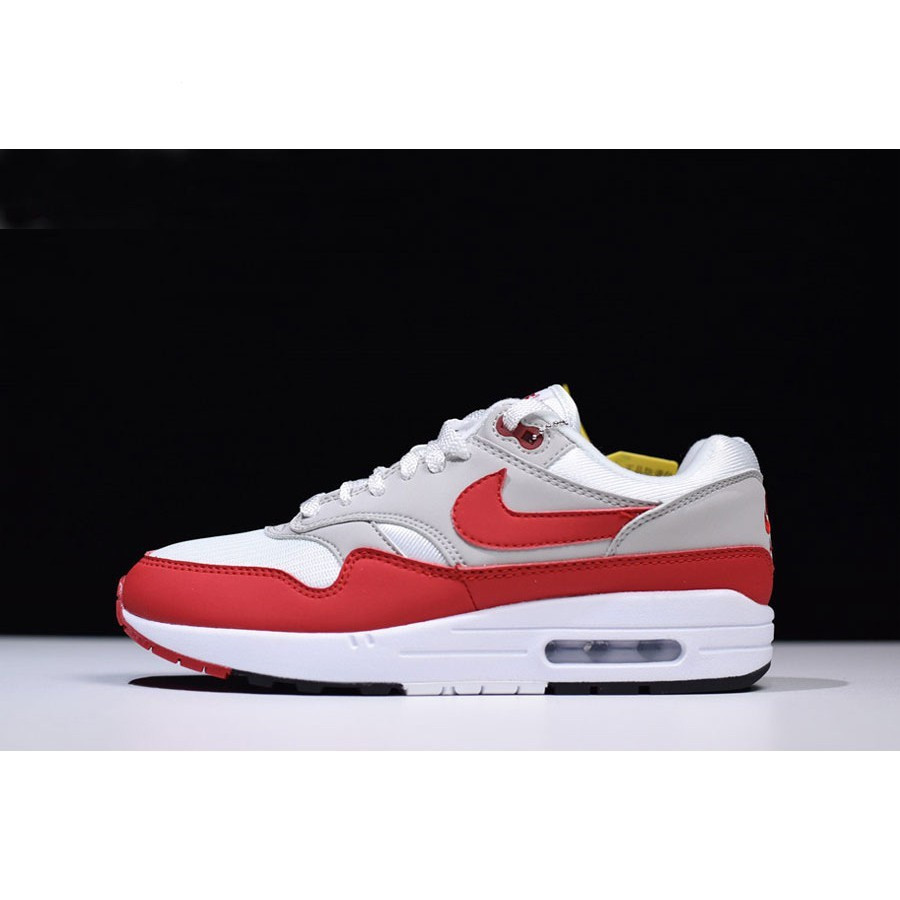 รองเท้า Air Max 1 OG สีขาว สีม่วงแดง และสีเทา