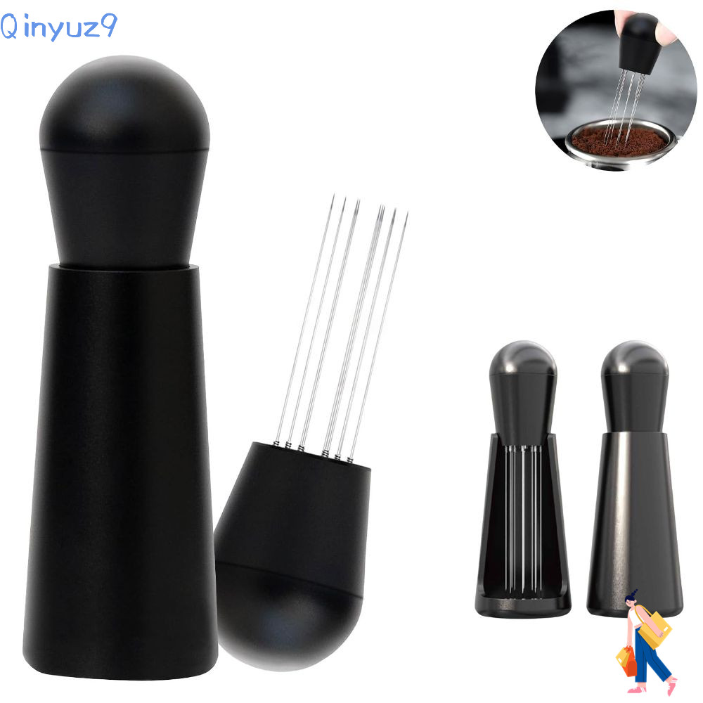QINYUZ9 Espresso Powder Stirrer,สแตนเลสขนาดเล็กกาแฟ Stirrer เข็ม,คลาสสิกแบบพกพากันสนิมพร้อมขาตั้งเคร