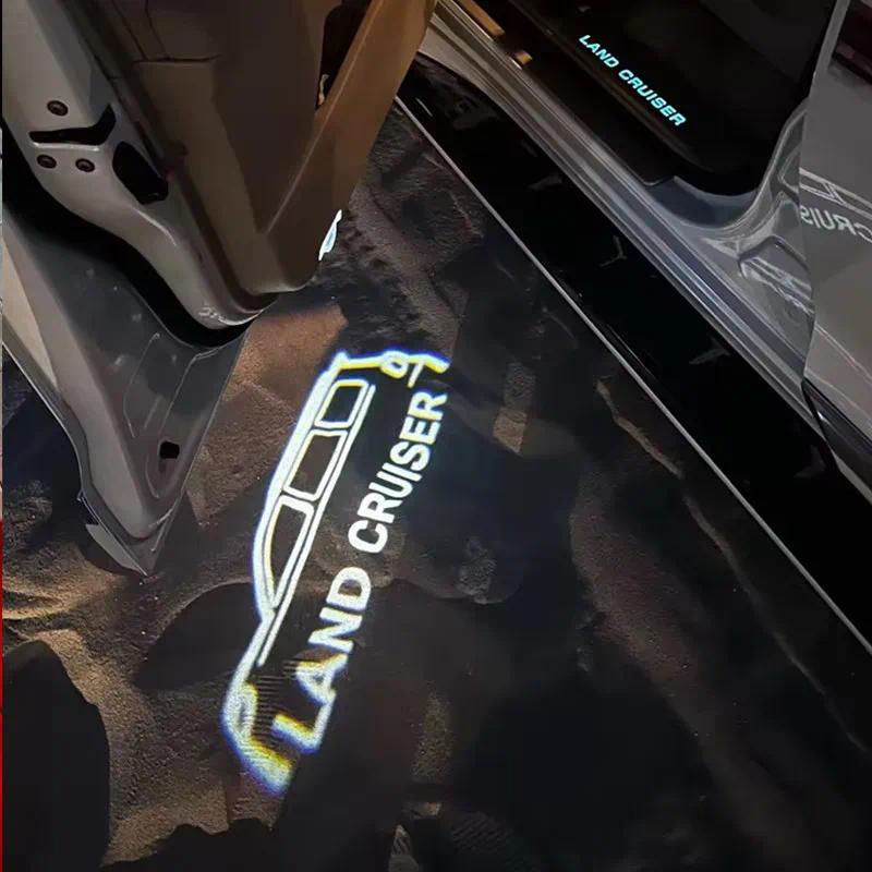 【QJ】2pcs Land Cruiser ยินดีต้อนรับ Ghost SHADOW Light สําหรับ Land Cruiser LC300 LC200 2007-2023 มาร