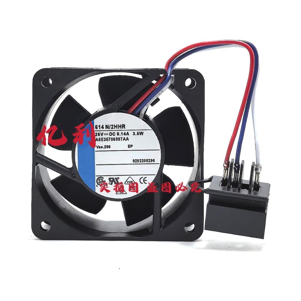 614N/2HHR 26V 0.14A 3.5W 6025 พัดลมอินเวอร์เตอร์อุปกรณ์ระดับไฮเอนด์