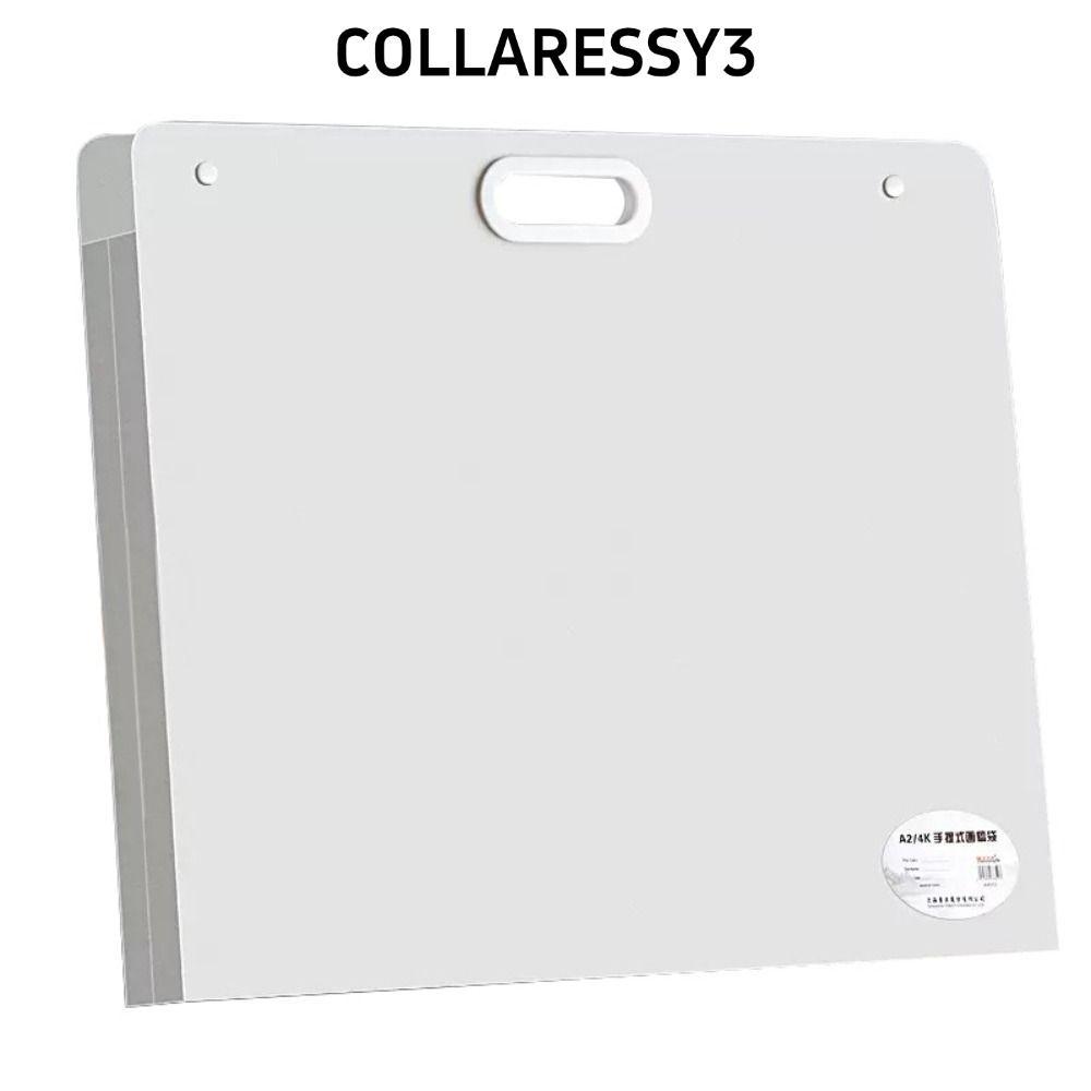 COLLARESSY3 กระเป๋าเก็บกระดาษภาพวาด, แฟ้มกันน้ํา A2/A3/A4 คุณภาพสูง 4K/8K/16K แบบพกพา 4K/8K/16K กระด