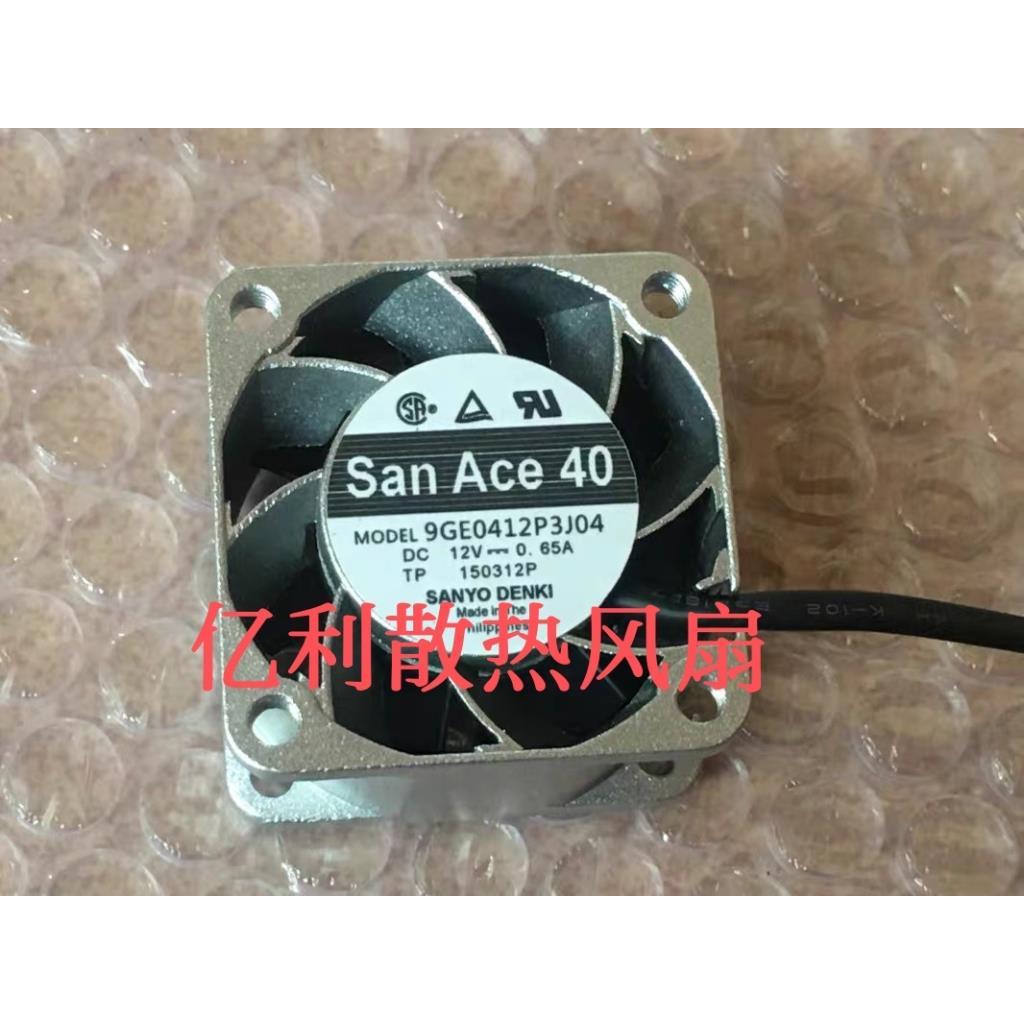 9GE0412P3J04 9GE0412P3J03 กรอบอลูมิเนียม 12V 0.65A Sanyo 4028 อุปกรณ์พัดลม