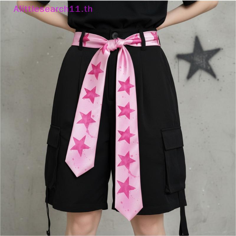 Alittlesearch11 Casual Retro Y2K Star Netie แฟชั่น Pentagram รูปแบบหวาน Hand-Tied Tie สําหรับผู้หญิง
