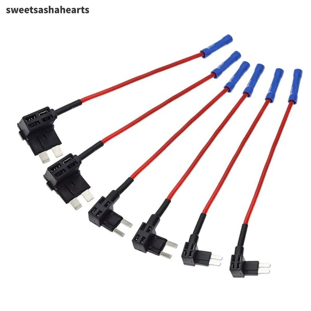 SWEE Car Fuse Holder Tap, Mini 12V/24V Fuse Tap Adapter, Standard Automotive Fuse Extender