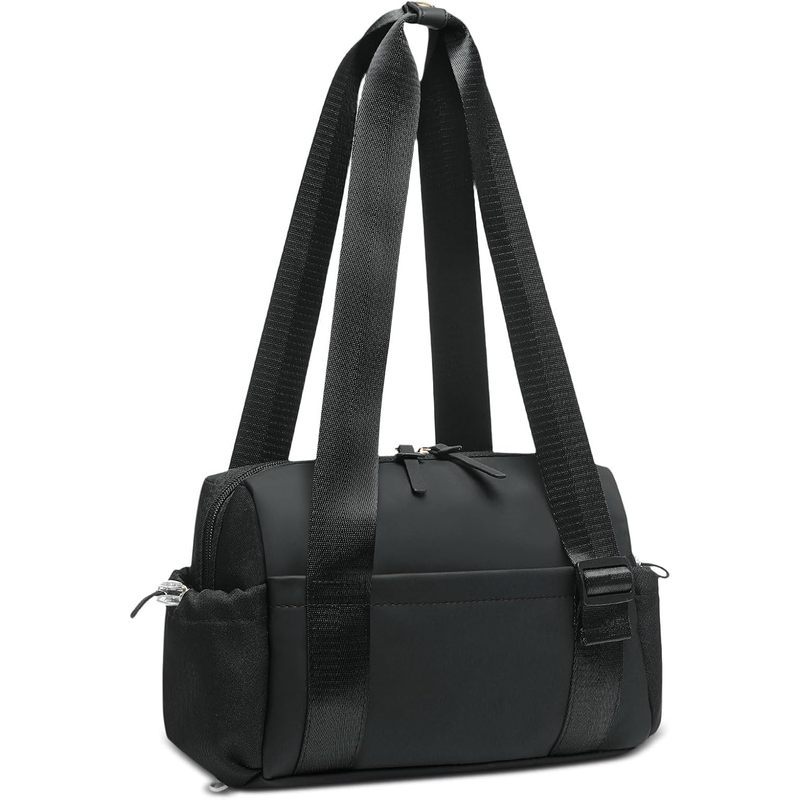 Mini Gym Bag, Small Gym Bag พร้อมช่องเปียกสําหรับผู้หญิงสีดํา