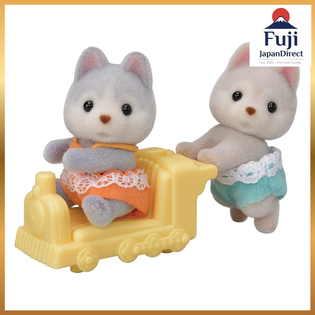 Sylvanian Families Dolls: Husky Twins Dollhouse Epoch Co., Ltd. Fuji JapanDirect