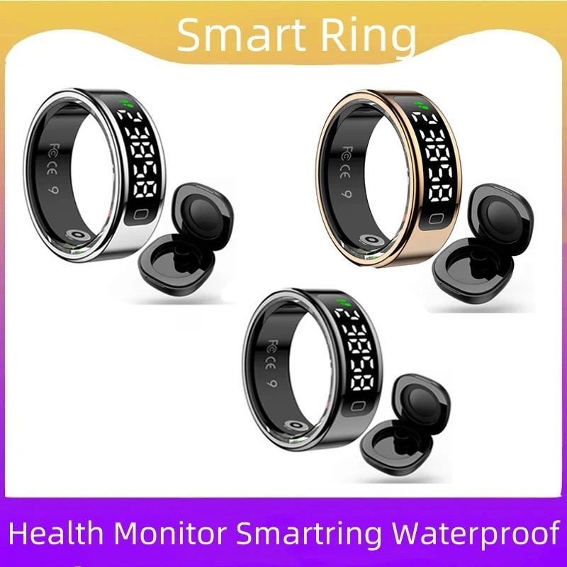 R11 สมาร์ทแหวนผู้ชายผู้หญิงจอแสดงผล Gesture Swip วิดีโอ Smartring Heart Rate Sleep Monitor vs colmi 