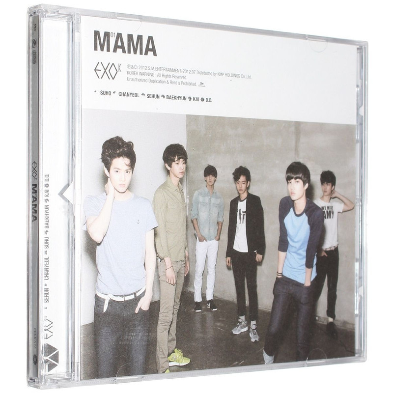 EXO-K Album Mama Mini Album CD+Signature Photocard+Lyrics Photobook+Group Card เกาหลี 9-3-22