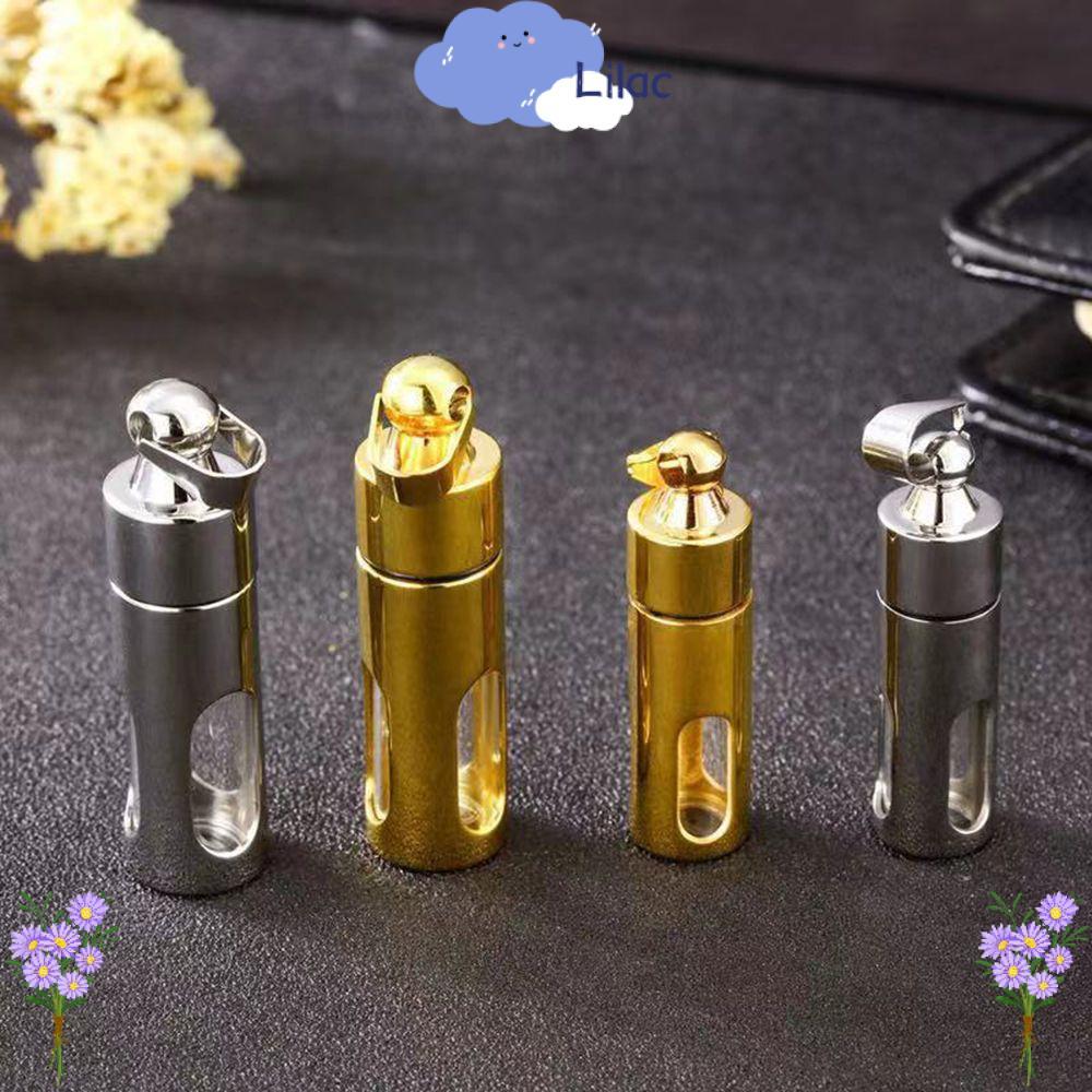 LILAC น้ําหอม Vial จี้อนุสรณ์ของขวัญ DIY สร้อยคอ