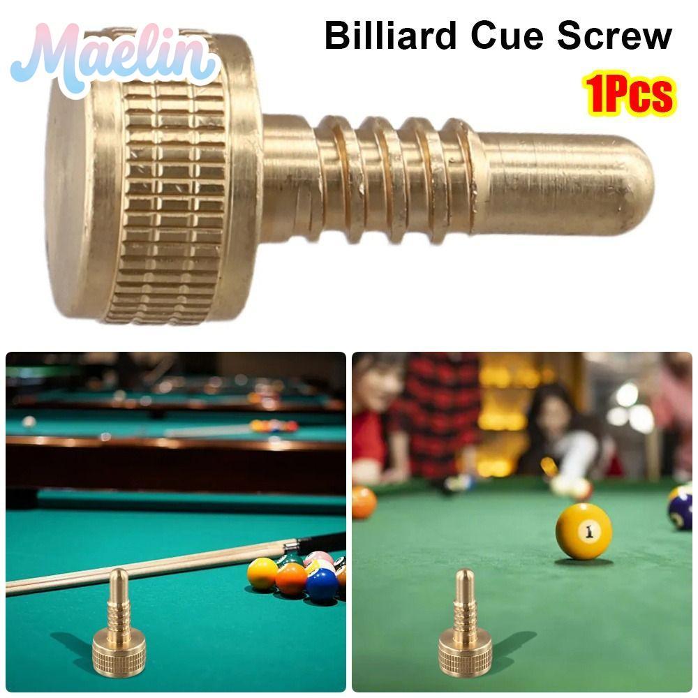 MAELIN 1 ชิ้น Pool Cue Extension Strudy ทองเหลืองบิลเลียด Cue สกรู, Cue Joint Cue น้ําหนักสลักเกลียว